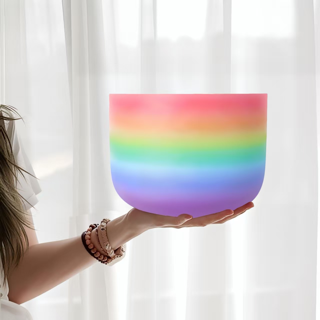 Musical Instrument Kit - Hye-eun 10inch Rainbow Crystal Singing Bowl