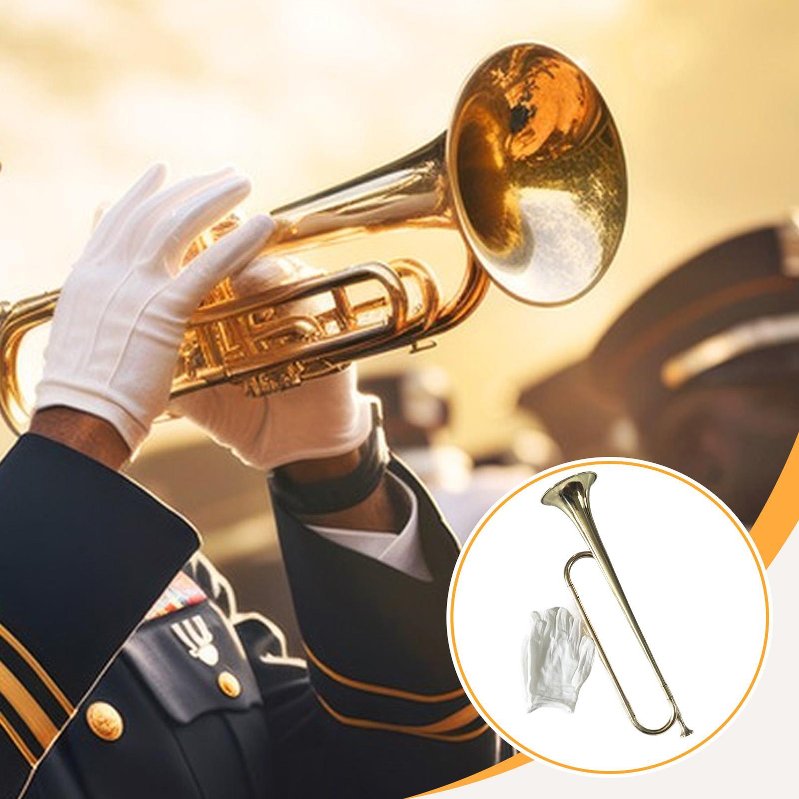 Lightweight Brass Bugle Trumpe - đánh giá và giá Musical Instrument Bugle