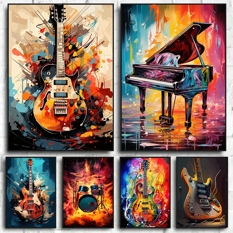 Abstract Colorful Art Musical  - đánh giá và giá Musical Instrument Kit