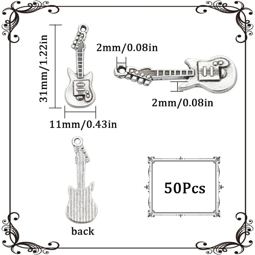 1 Box 50Pcs Vintage Guitar Cha - đánh giá và giá Musical Instrument Kit