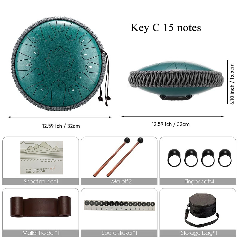 Hluru Glucophone Steel Tongue  - đánh giá và giá Musical Instrument Kit
