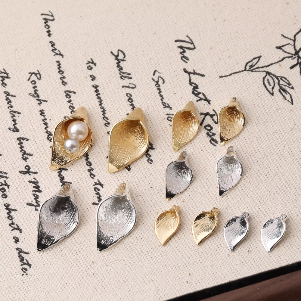 4PCS Dainty Horn Petals Flower - đánh giá và giá Musical Instrument Jewelry