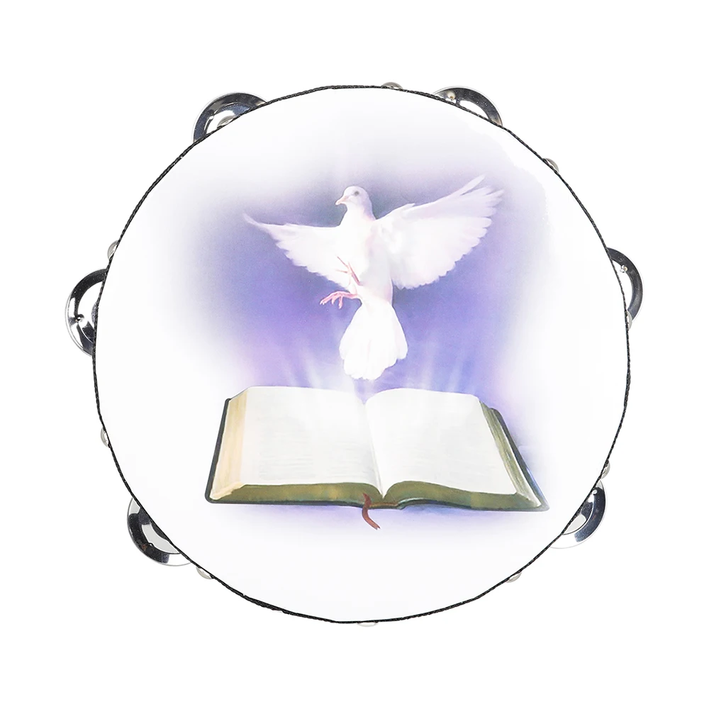 8 Inch Tambourine Peace Pigeon - đánh giá và giá Musical Instruments Game