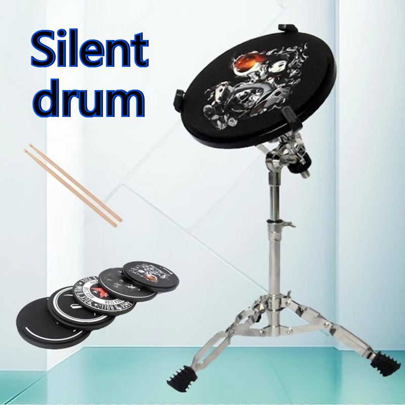 12 Inches Silent Drum Silicone - đánh giá và giá Musical Instrument Kit