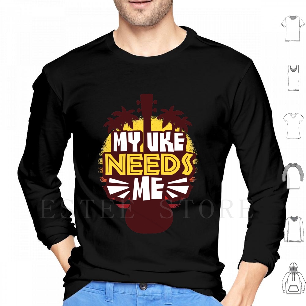 Ukulele Hoodies Long Sleeve Uk - đánh giá và giá Musical Instrument Hawaii