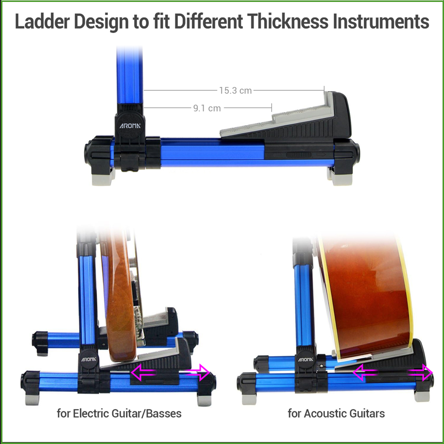 Foldable Aluminum Guitar Stand - đánh giá và giá Musical Instrument Types