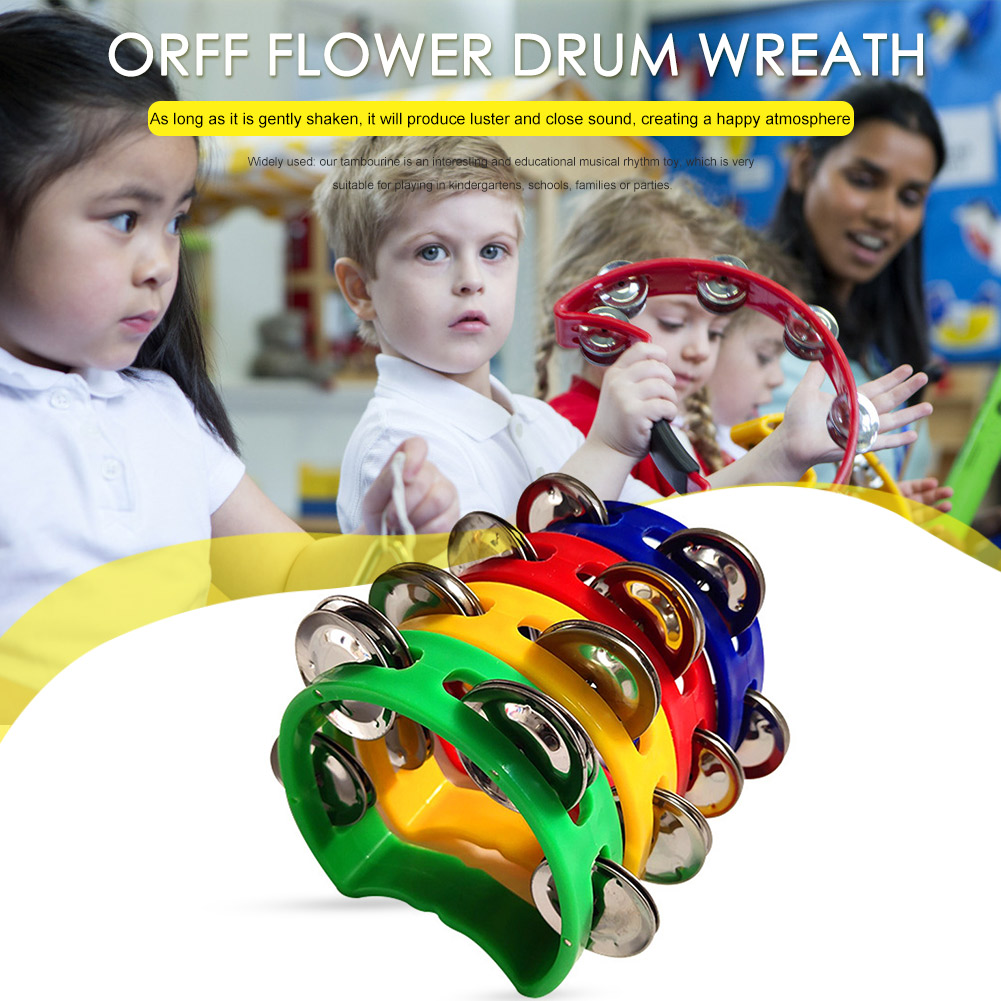 4pcs Tambourine Jingles Rattle - đánh giá và giá Musical Instruments Game