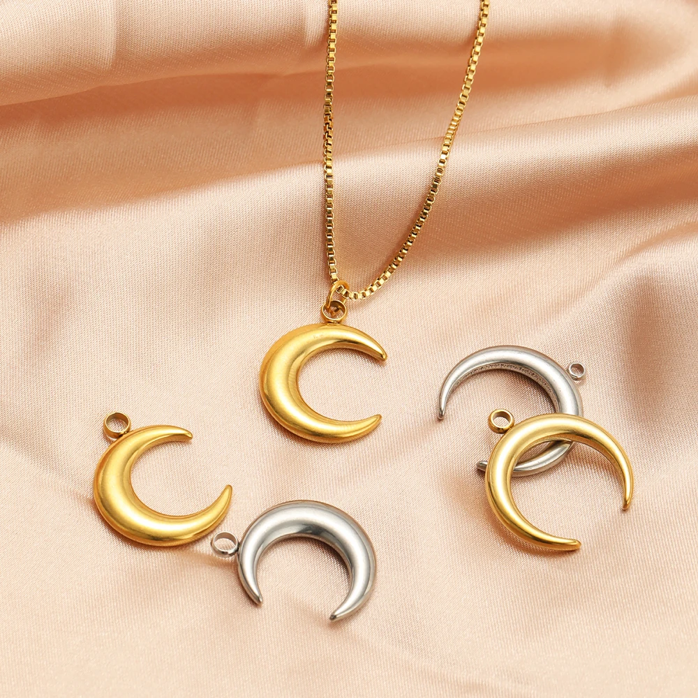 5pcs Stainless Steel Moon Horn - đánh giá và giá Musical Instrument Jewelry
