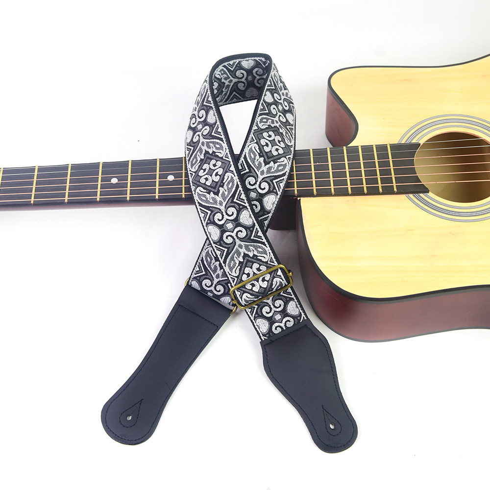 Guitar Strap Embroidered Print - đánh giá và giá Musical Instrument Types