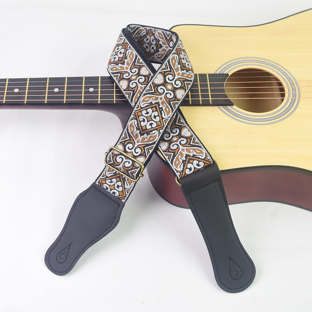 Guitar Strap Embroidered Print - đánh giá và giá Musical Instrument Types