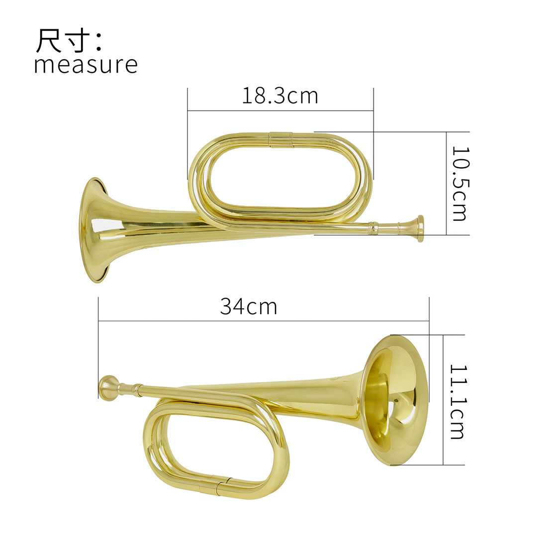 M MBAT Bugle Call Trumpet Bras - đánh giá và giá Musical Instrument Bugle